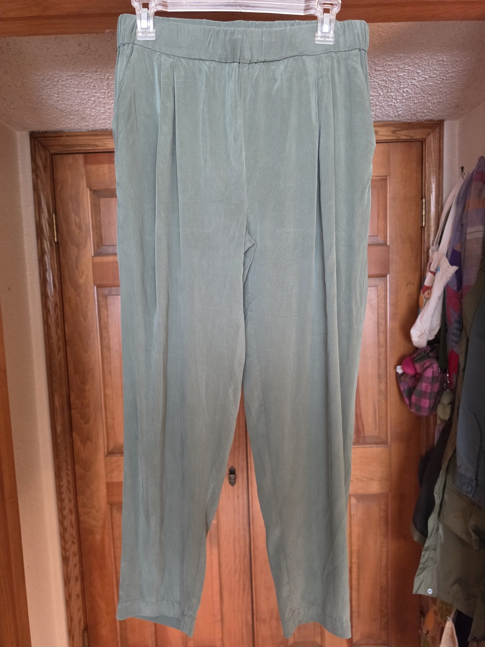 Michael Stars Olive Green Relaxed Pull-On Pants